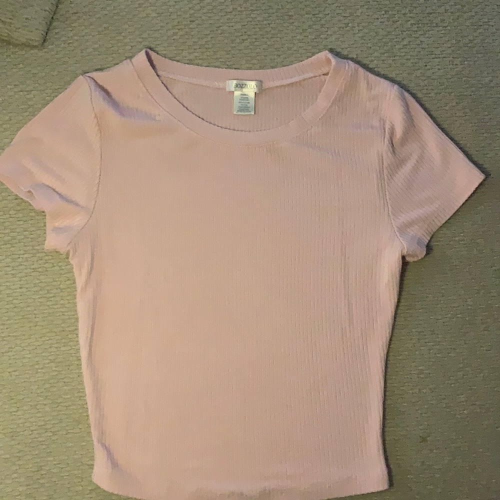 Pink crop top only wore it once it’s tight fitted